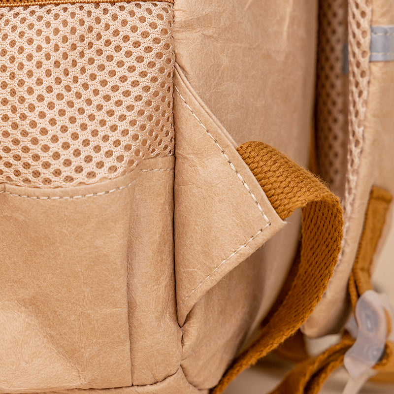 Mochila de papel Tyvek con forma de seta para niños, bolsa de papel Kraft ES21002-02