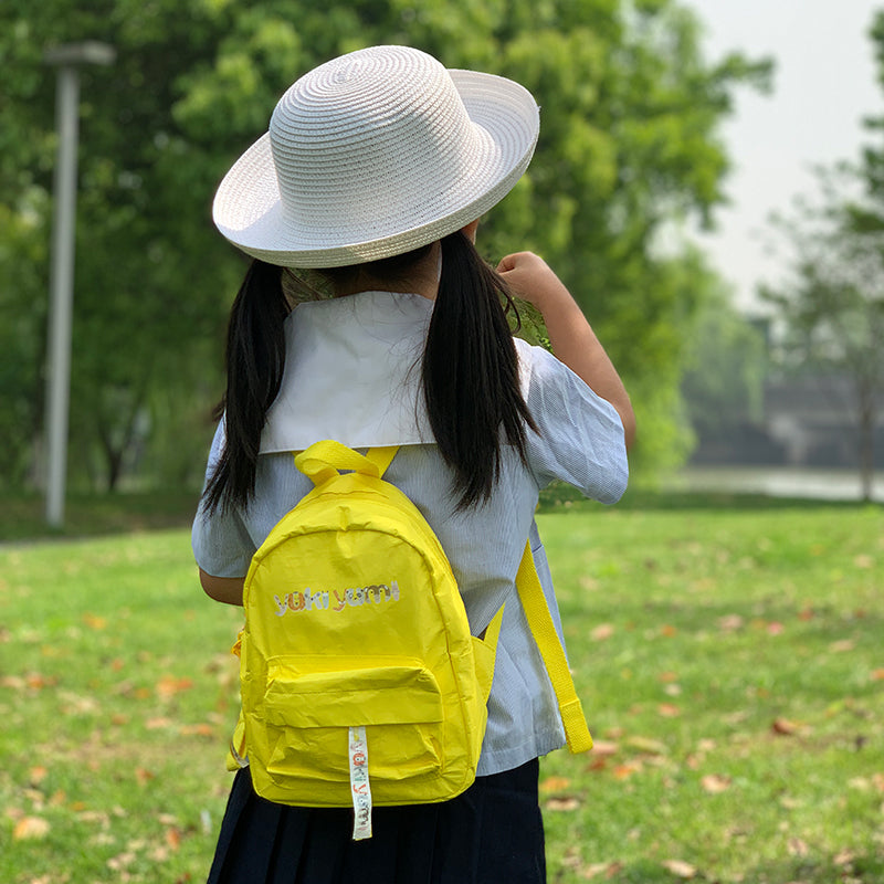 Einfacher, einfarbiger, wasserdichter Rucksack aus Tyvek-Papier für die Familie