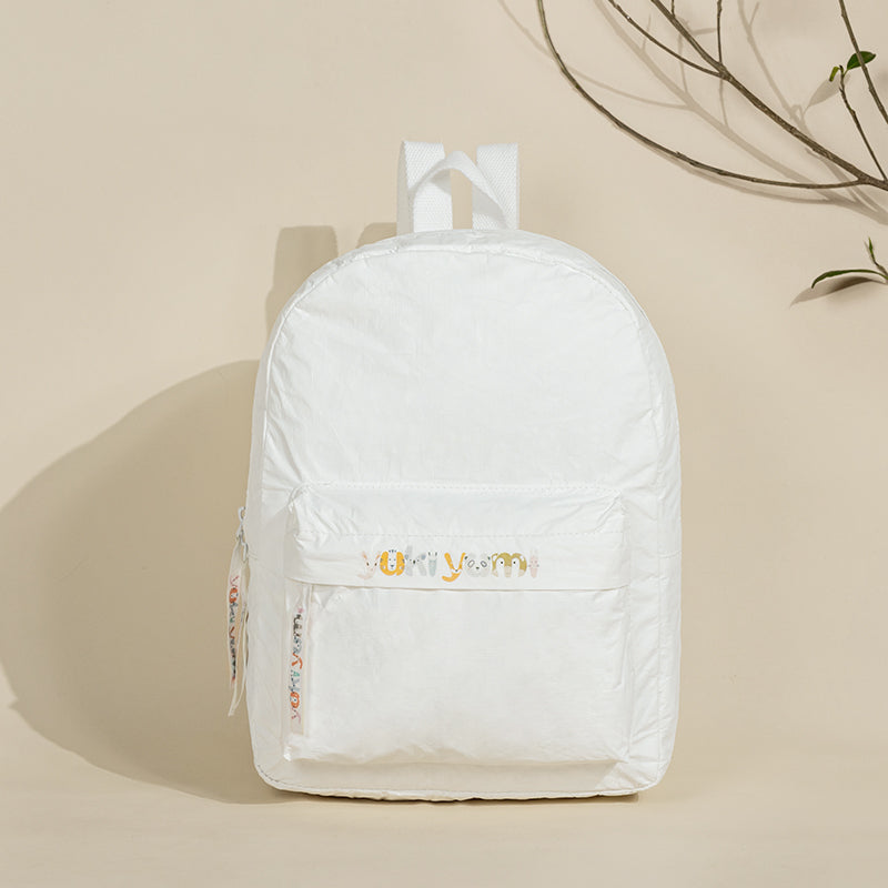 Simple Solid Color Tyvek Paper Waterproof Backpack for family