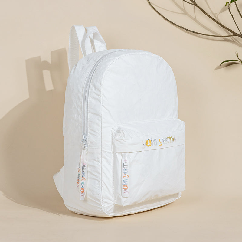 Mochila impermeable de papel Tyvek de color sólido simple para la familia