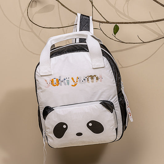 Mochila de papel Panda Tyvek ecológica