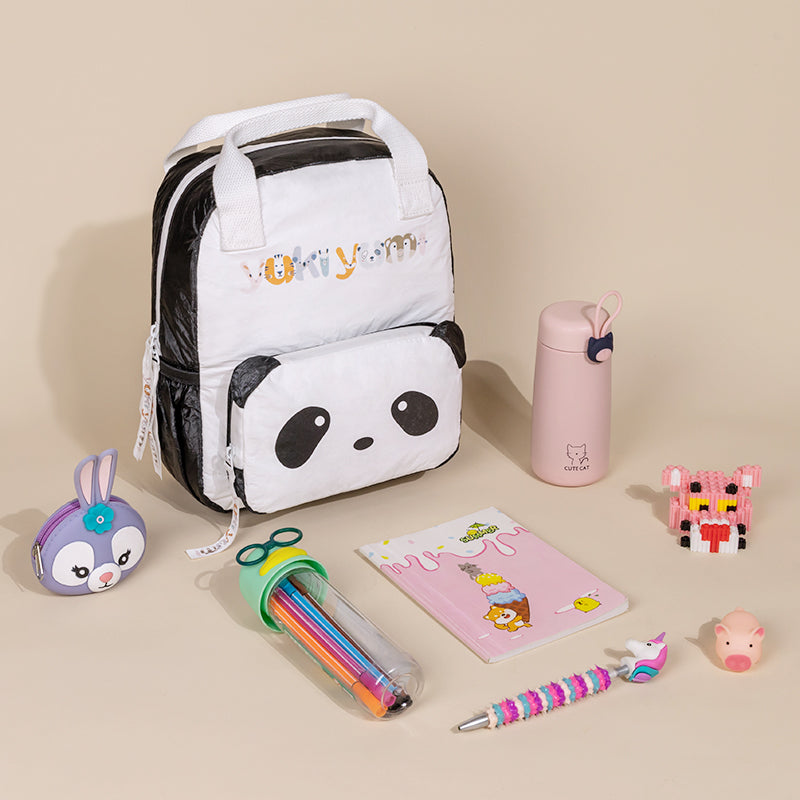 Panda Tyvek Paper Backpack Eco-Friendly