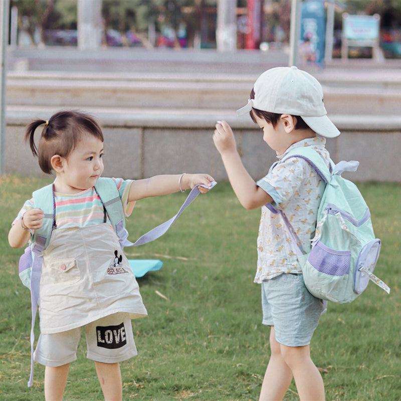 Mochila De Papel Tyvek Seta Para Niños Azul Y Morado ES21002-03