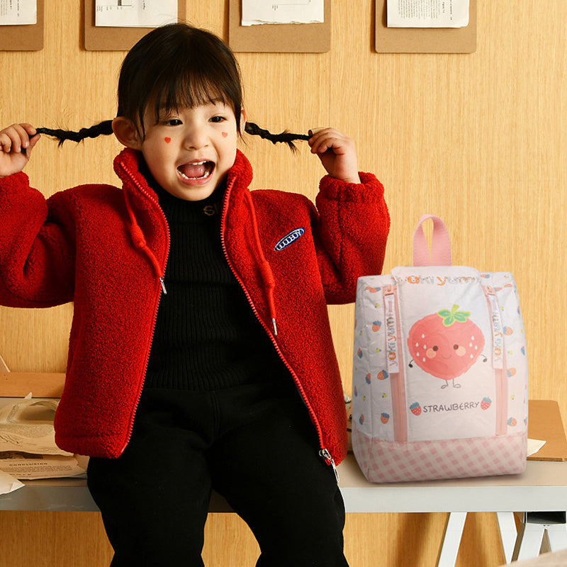 Strawberry Tyvek Paper Backpack for Kids Eco-Friendly  ES21006--02