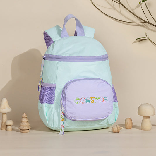 Mochila De Papel Tyvek Seta Para Niños Azul Y Morado ES21002-03