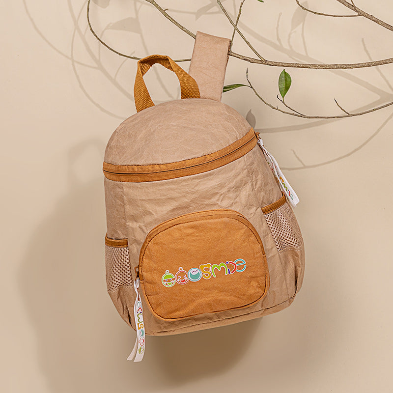 Mushroom Tyvek Paper Backpack for Kids Kraft Paper bag ES21002-02