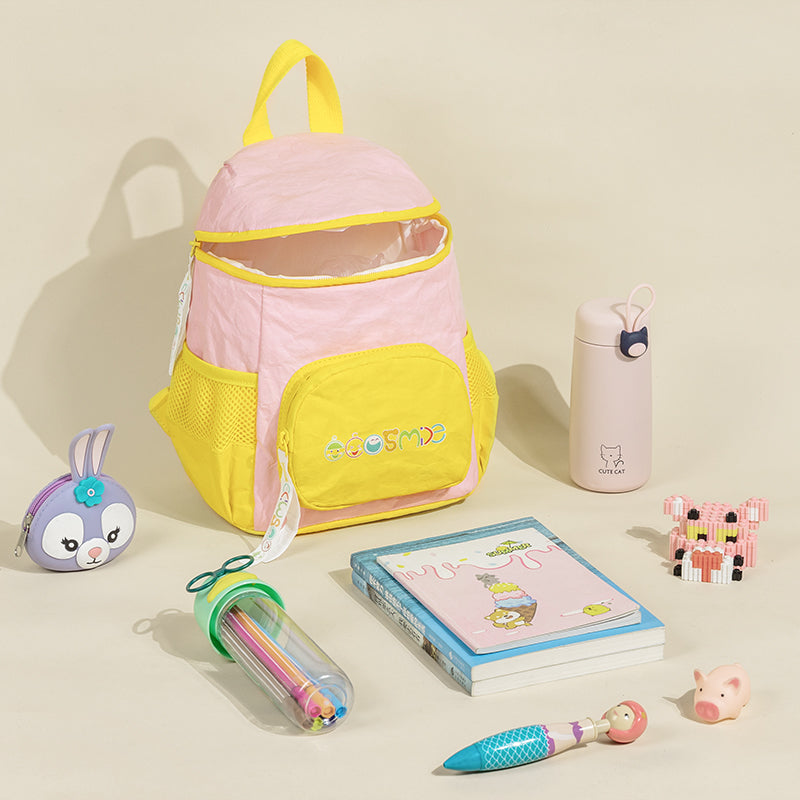 Pinker Pilz-Tyvek-Papier-Rucksack für Kinder ES21002-01