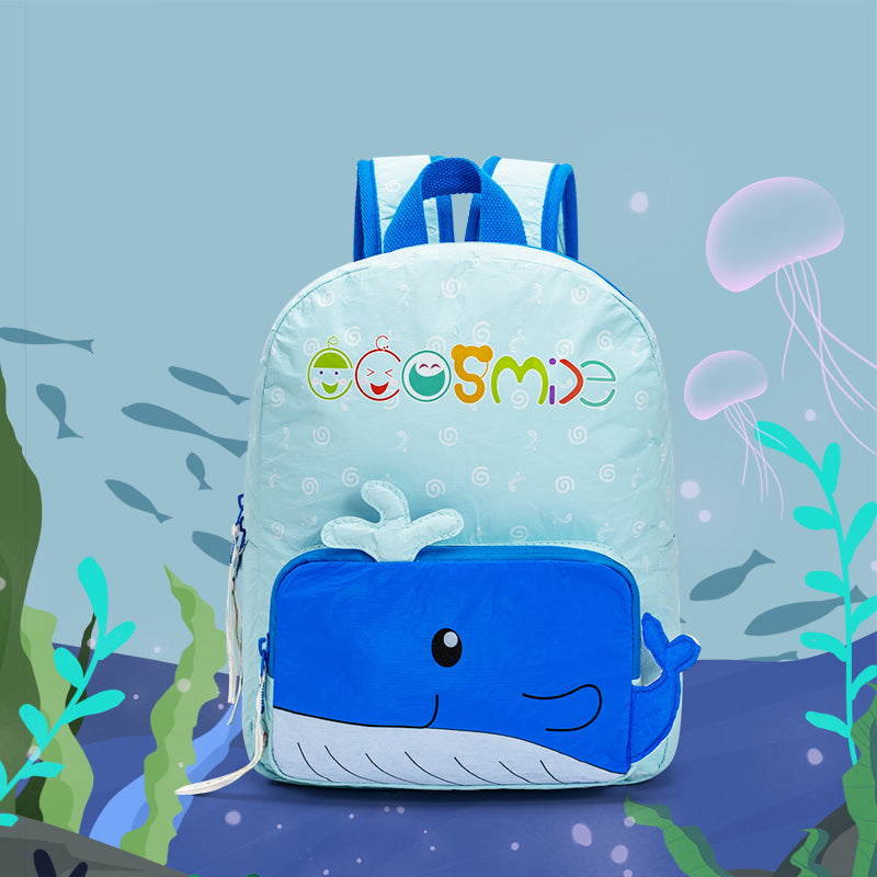 Mochila de papel Whale Tyvek para niños ecológica