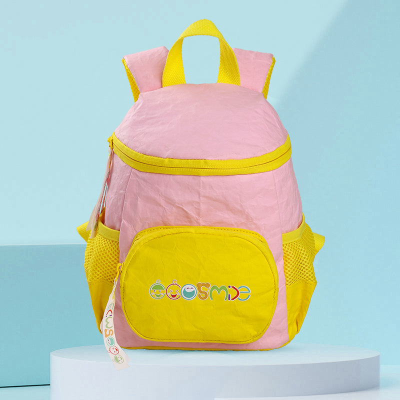 Mochila de papel Tyvek con forma de seta rosa para niños ES21002-01